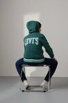 Boys' Forest Green Organic Varsity Hoodie