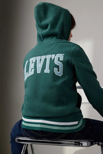 Boys' Forest Green Organic Varsity Hoodie