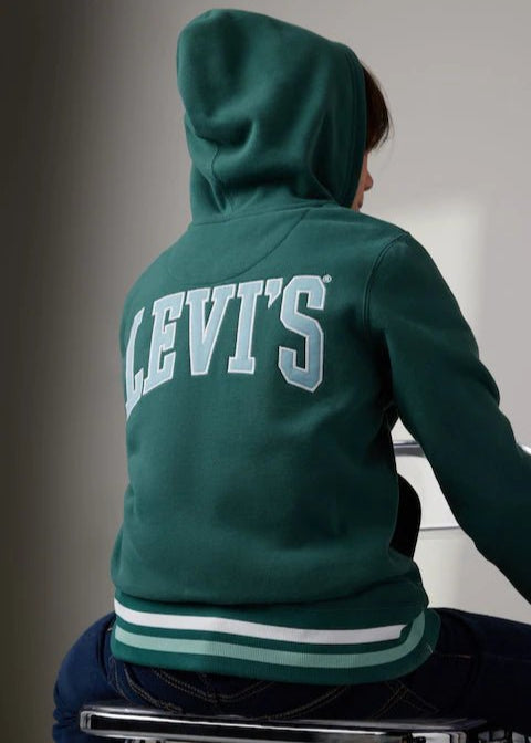 Boys' Forest Green Organic Varsity Hoodie
