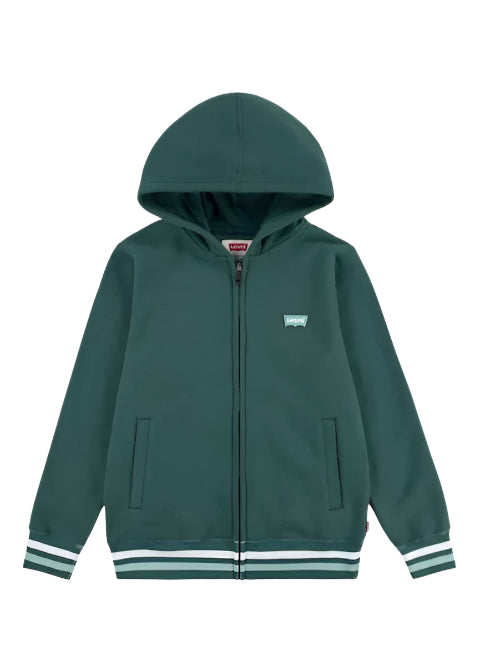 Boys' Forest Green Organic Varsity Hoodie