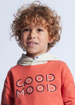 Boys "Good Mood" Print Hoodie