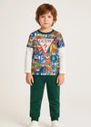 Boys Graphic T-Shirt & Joggers Set