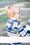 Boys Green & Blue Striped Tracksuit