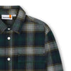 Boys Green Check Cotton Shirt