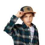 Boys Green Check Cotton Shirt
