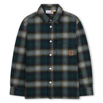 Boys Green Check Cotton Shirt