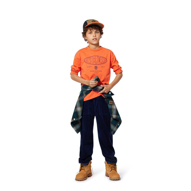 Boys Green Check Cotton Shirt