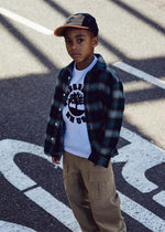 Boys Green Check Cotton Shirt