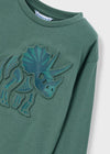 Boys Green Dinosaur Long Sleeve T-Shirt