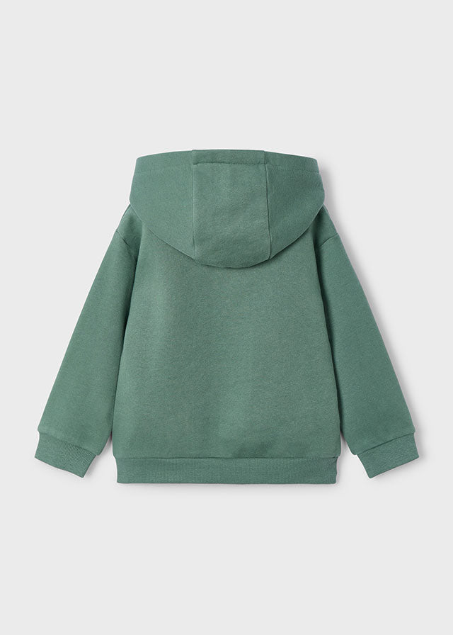 Boys Green Dinosaur Print Hoodie