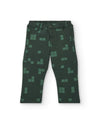 Boys' Green Geometric Fleece Trousers (Tuc Tuc)