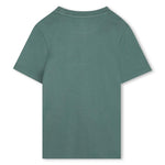 Boys Green Short Sleeve Logo T-Shirt