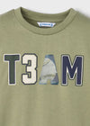 Boys Green “T3AM” Long Sleeve T-Shirt