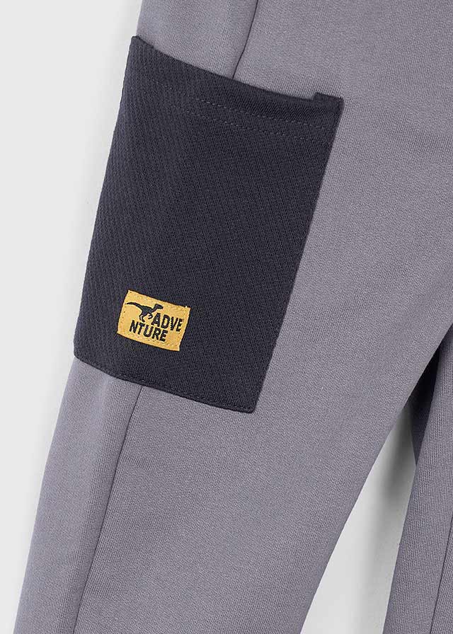 Boys Grey & Navy 3 - Piece Tracksuit