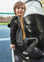 Boys Grey & Navy 3 - Piece Tracksuit