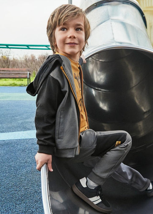 Boys Grey & Navy 3 - Piece Tracksuit