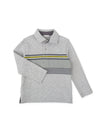 Boys Grey Stripe Polo