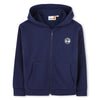 Boys Hooded Jumper with Printed Logos