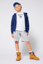 Boys Hooded Jumper with Printed Logos