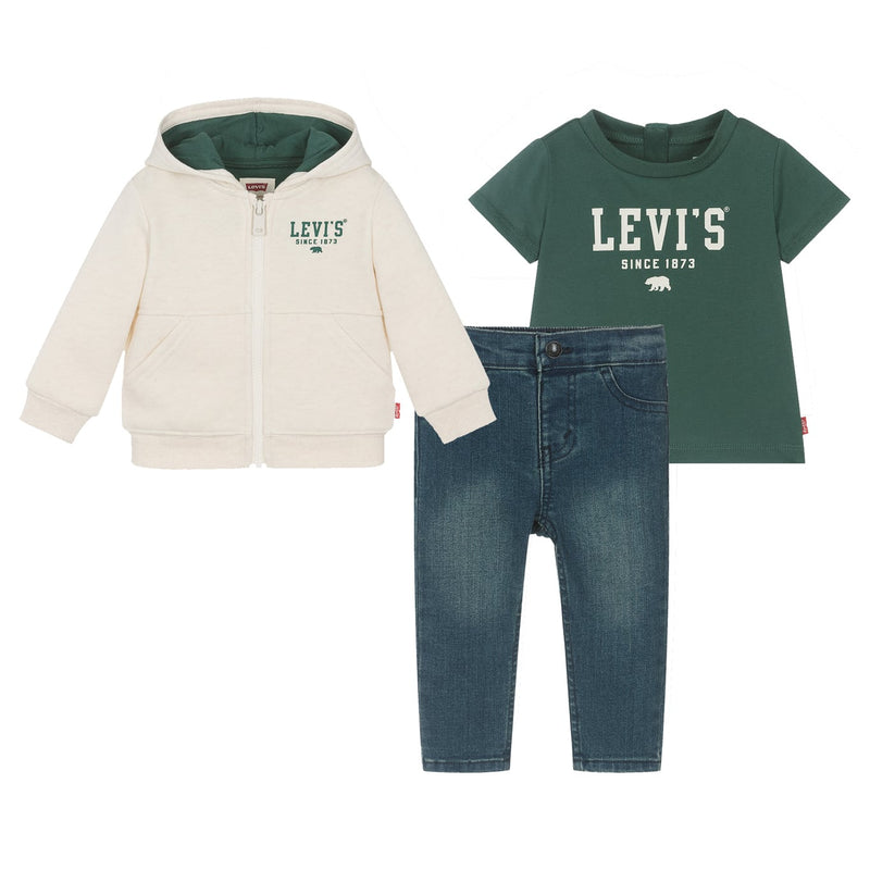 Boys' Ivory & Blue Denim Trouser Set (Levis)