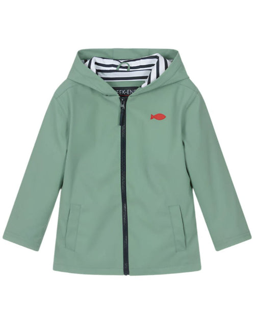 Boys Khaki Hooded Raincoat