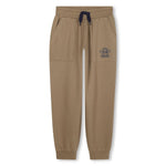 Boys Khaki Joggers With Drawstring