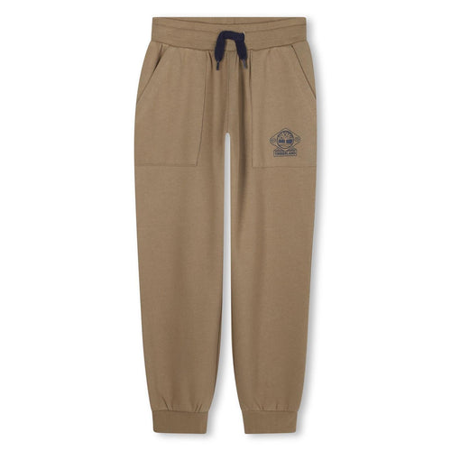 Boys Khaki Joggers With Drawstring