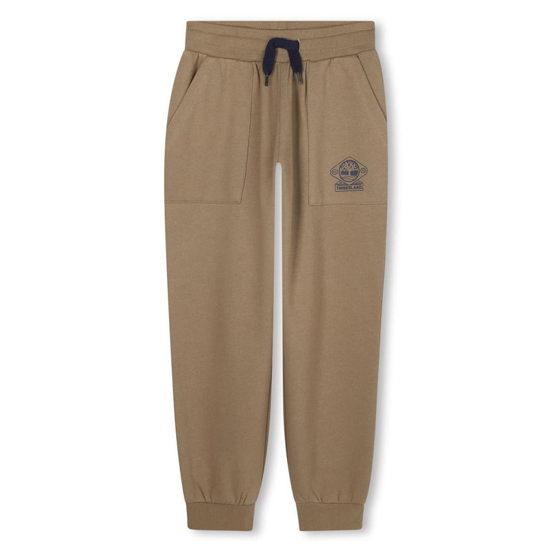 Boys Khaki Joggers With Drawstring