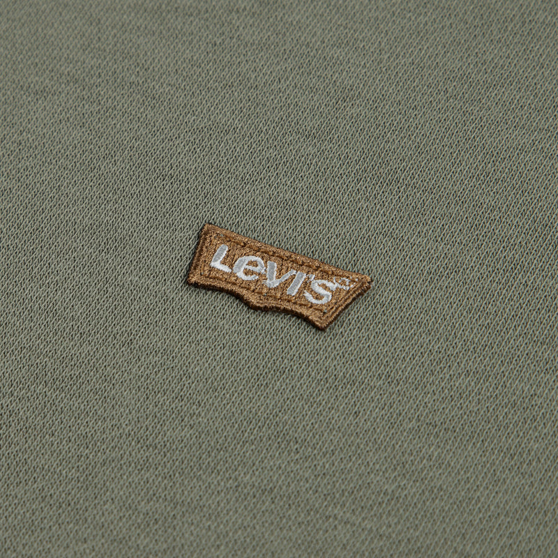 Boys Khaki Mini Batwing Logo Hoodie