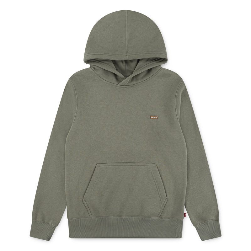 Boys Khaki Mini Batwing Logo Hoodie