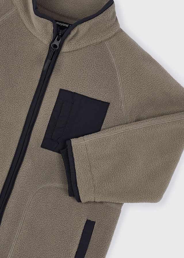Boys Khaki Winter Fleece Jacket