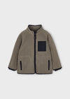 Boys Khaki Winter Fleece Jacket