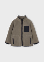 Boys Khaki Winter Fleece Jacket