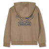 Boys Khaki Zip Hoodie