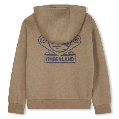 Boys Khaki Zip Hoodie