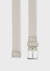 Boys Light Beige Braided Belt