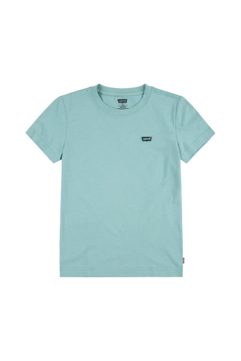 Boys Light Blue Batwing Logo T-Shirt