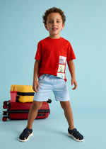 Boys Light Blue Bermuda Shorts