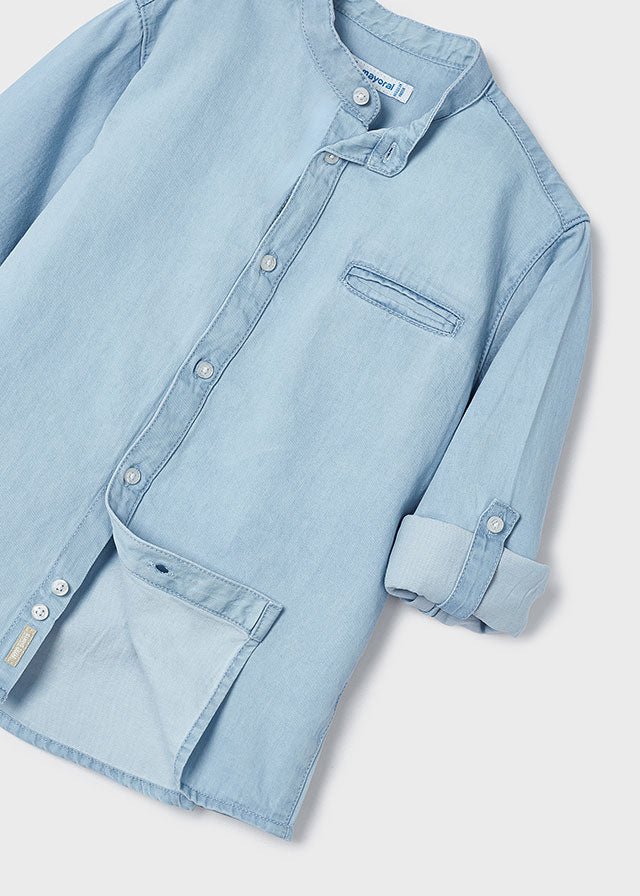 Boys Light Blue Chambray Shirt