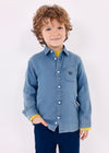 Boys Light Blue Chambray Shirt (mayoral)