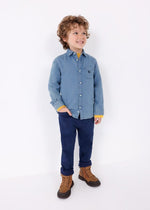 Boys Light Blue Chambray Shirt (mayoral)