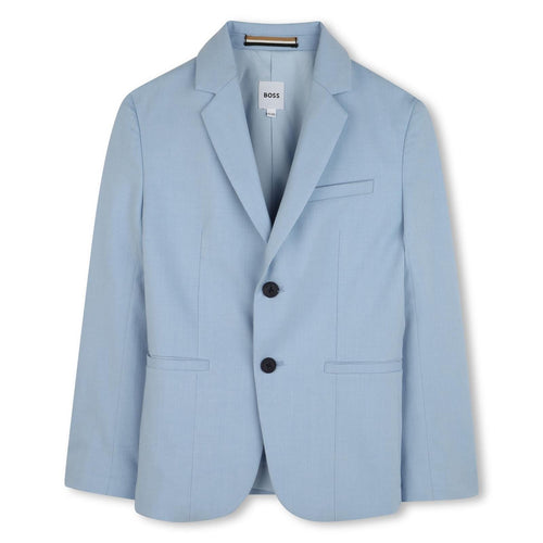 Boys Light Blue Jacket & Trousers Set