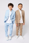 Boys Light Blue Jacket & Trousers Set