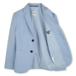 Boys Light Blue Jacket & Trousers Set