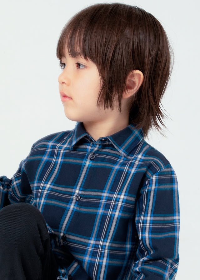 Boys' Long Sleeve Checked Shirt (Mayoral)