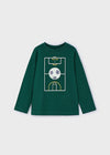 Boys' Long Sleeve Green T-Shirt with Soccer Print (Mayoral)