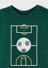 Boys' Long Sleeve Green T-Shirt with Soccer Print (Mayoral)