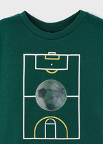 Boys' Long Sleeve Green T-Shirt with Soccer Print (Mayoral)