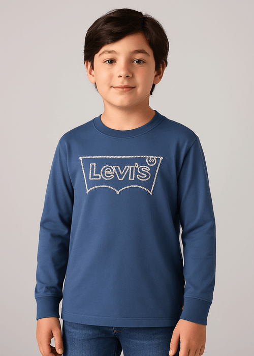 Boys Long - Sleeve Rope Batwing Tee – Vintage Indigo