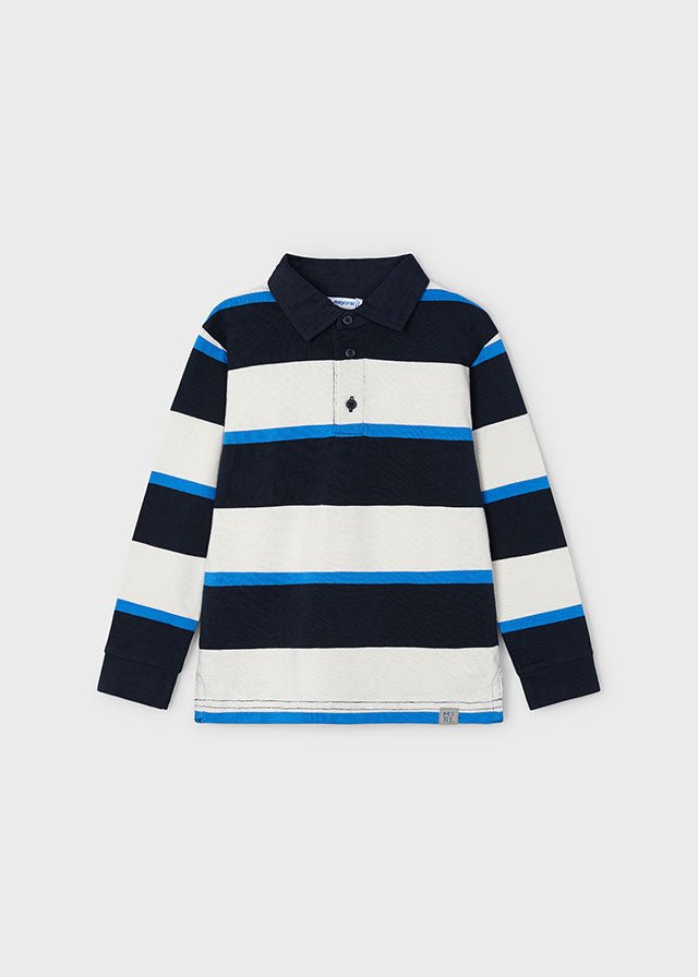 Boys' Long Sleeve Striped Polo Shirt (Mayoral)